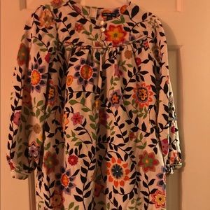 Floral, soft corduroy